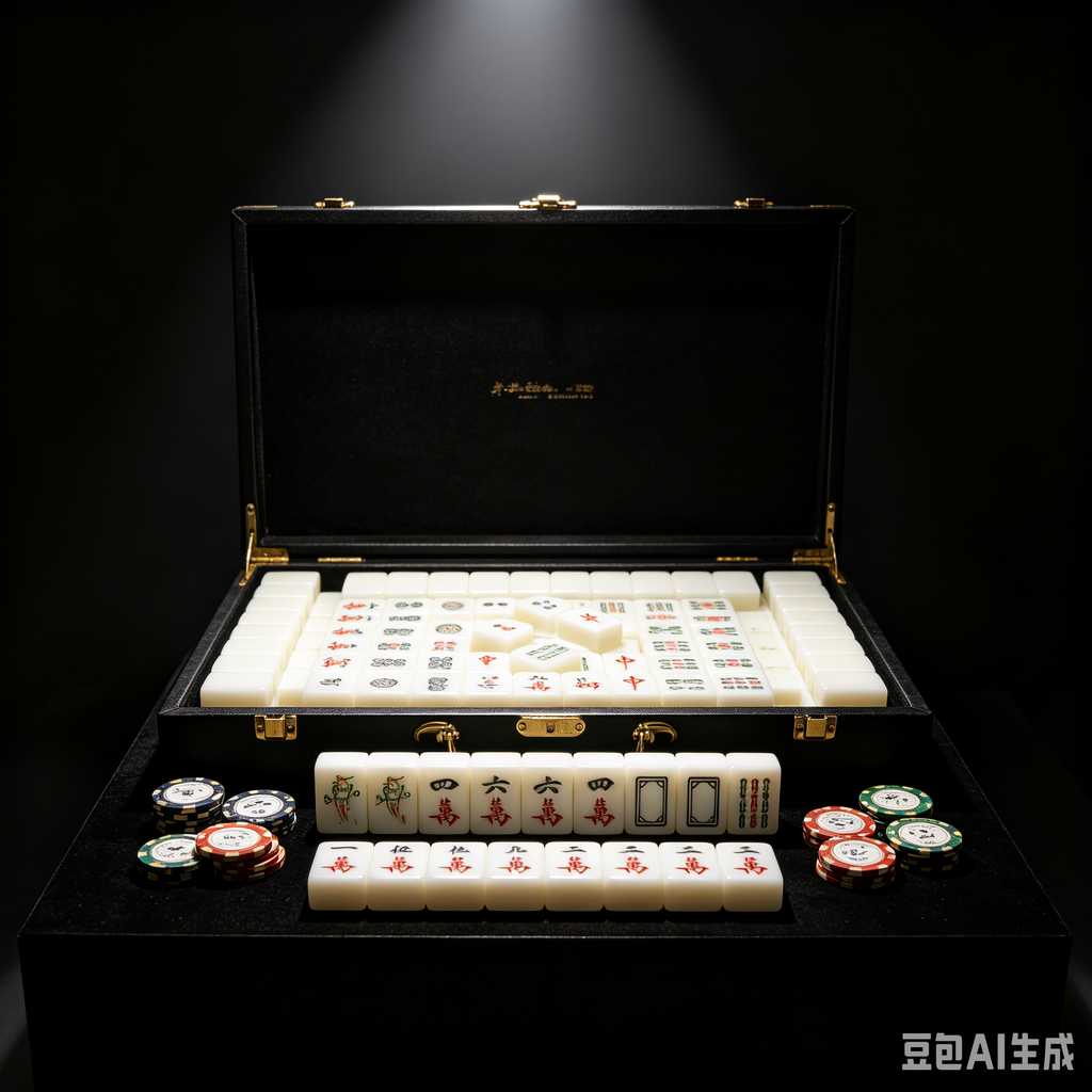 vintage style mahjong set